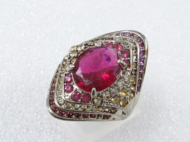 COLORED STONE FASHION RING / JP SIZE 19